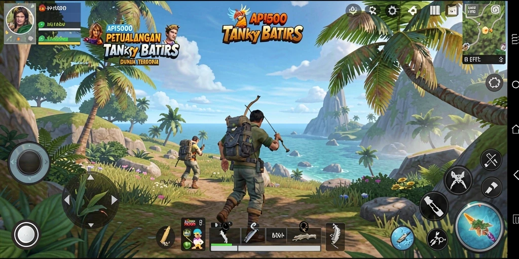 Tampilan menakjubkan dari dunia terbuka API5000 dalam aksi gameplay.