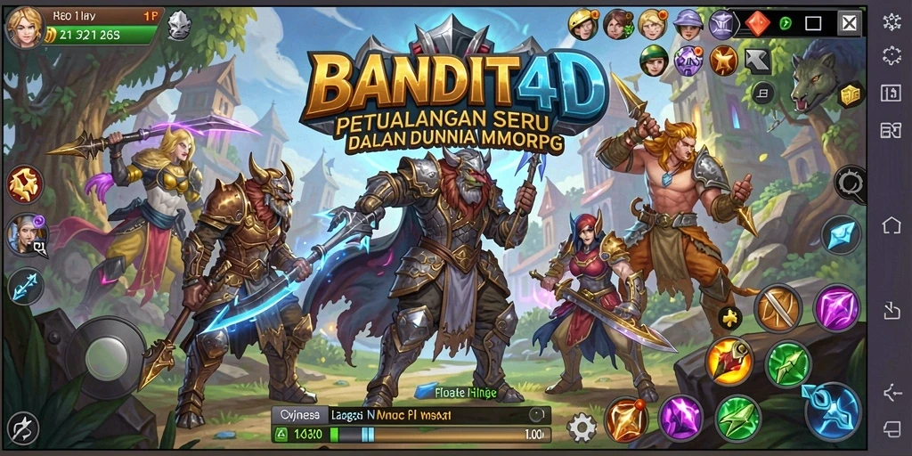 Tampilan screenshot <strong>BANDIT4D</strong> menunjukkan aksi seru dalam pertempuran MMORPG.