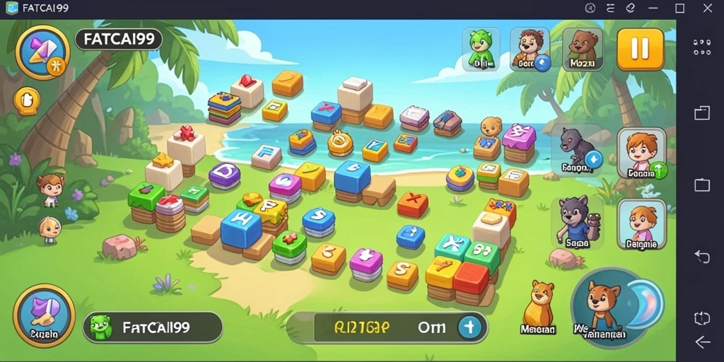 Screenshot gameplay FATCAI99 menampilkan tantangan puzzle yang menarik.