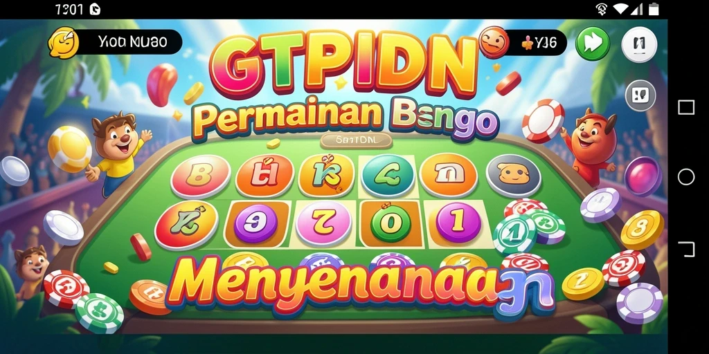 Tampilan gameplay seru dalam GTPIDN saat bermain Bingo.