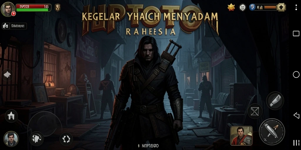 Tampilan gameplay HPTOTO dengan elemen horor yang menakutkan.