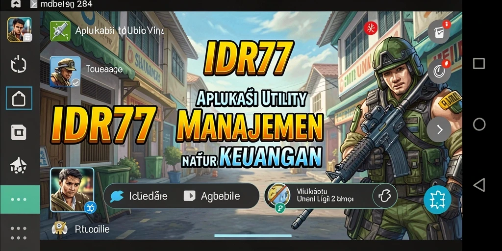 Tampilan antarmuka aplikasi IDR77 yang ramah pengguna untuk manajemen keuangan.