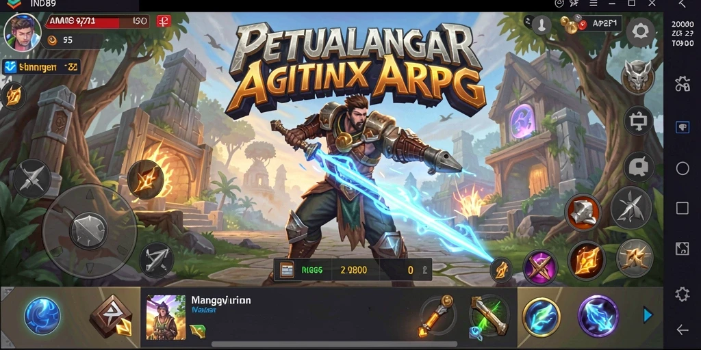 Tampilan penuh aksi dari permainan ARPG IND89.