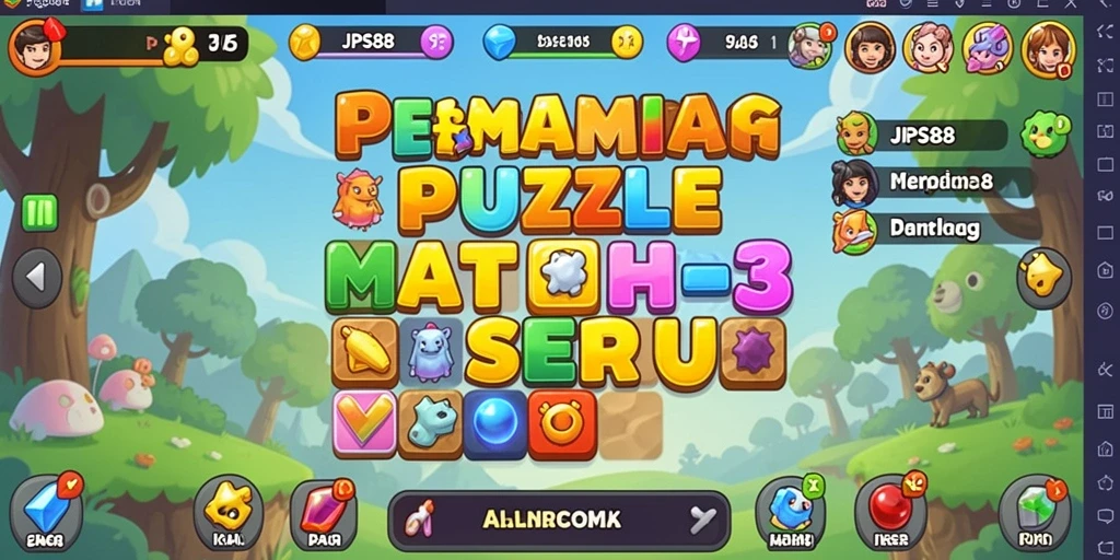 Tampilan gameplay seru JPS88 dengan kombinasi warna-warni yang menawan.