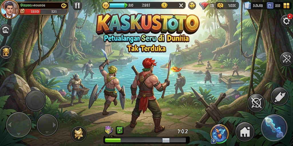 Tangkapan layar utama KASKUSTOTO yang menunjukkan aksi gameplay Adventure yang mendebarkan.
