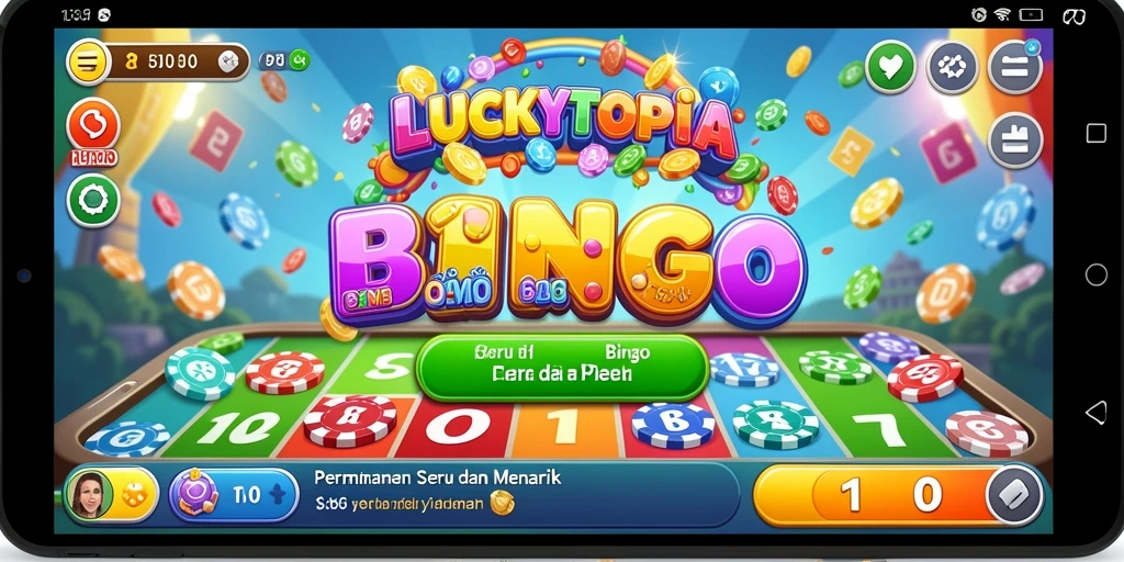 Tampilan gameplay seru di LUCKYTOPIA dengan pemain aktif.