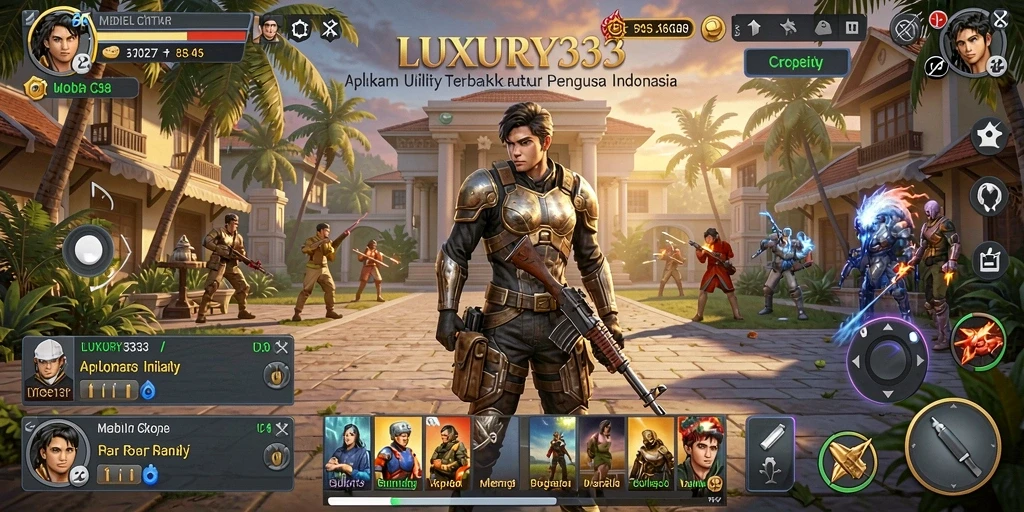 Antarmuka LUXURY333 yang mudah digunakan dan fungsional.