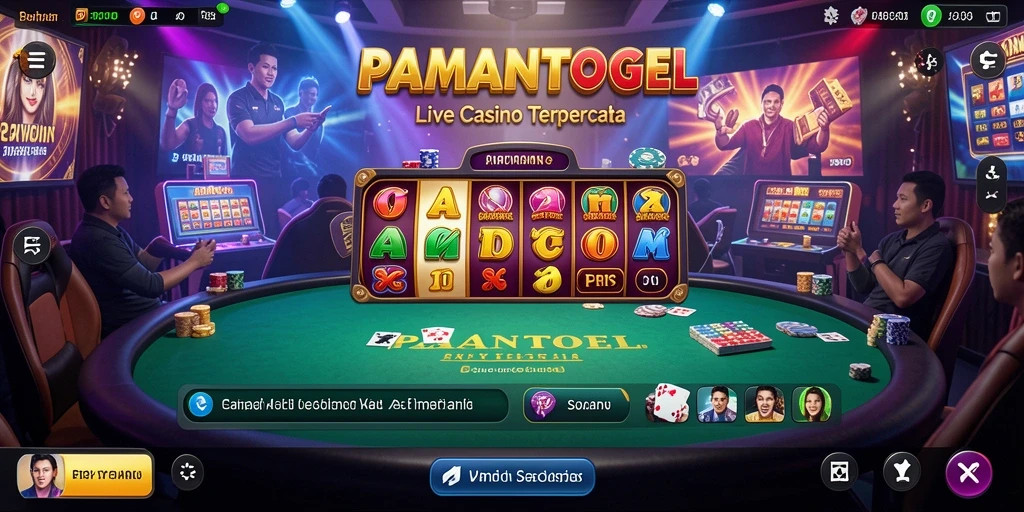 Tampilan gameplay seru di PAMANTOGEL dengan dealer profesional.