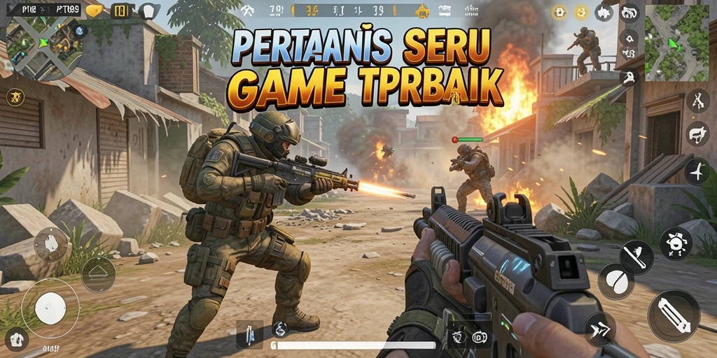 Tampilan aksi seru dalam game TPS PT89 yang penuh strategi.