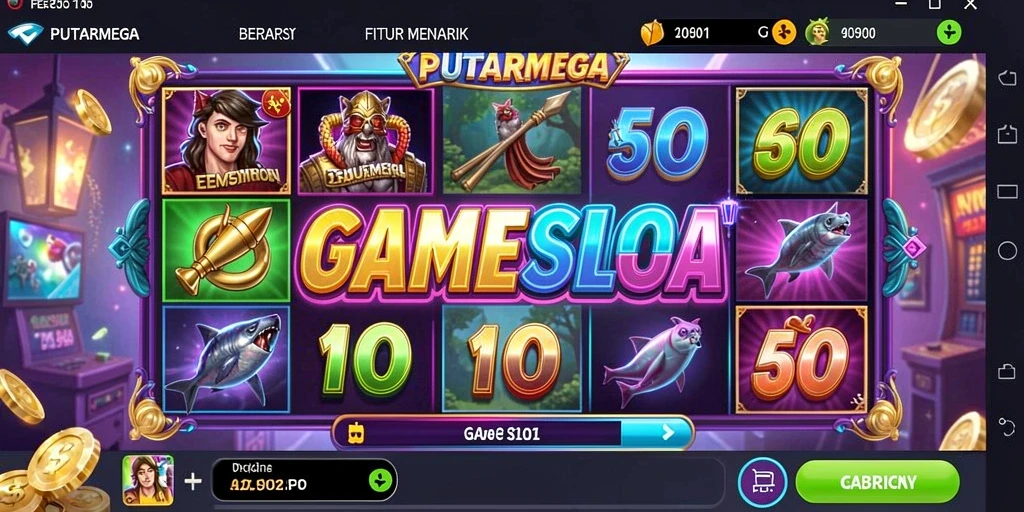 Tampilan menarik gameplay PUTARMEGA yang penuh dengan keseruan Slot.