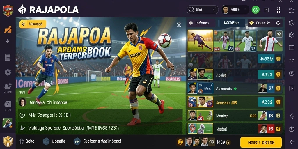 Tampilan gameplay menarik dari aplikasi Sportsbook RAJAPOLA.