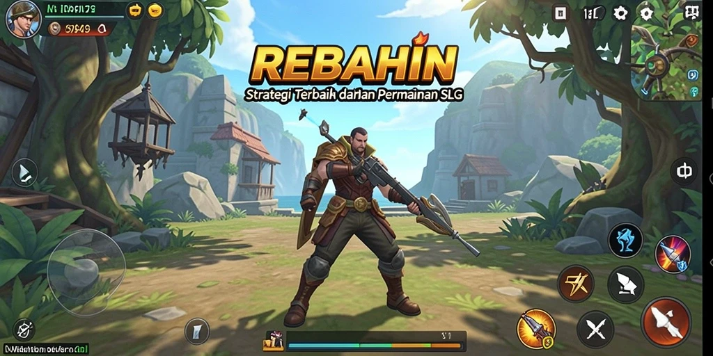 Screenshot gameplay REBAHIN menampilkan aksi pertempuran yang mendebarkan.