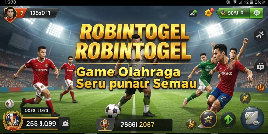 Tampilan permainan olahraga yang mendebarkan di ROBINTOGEL.
