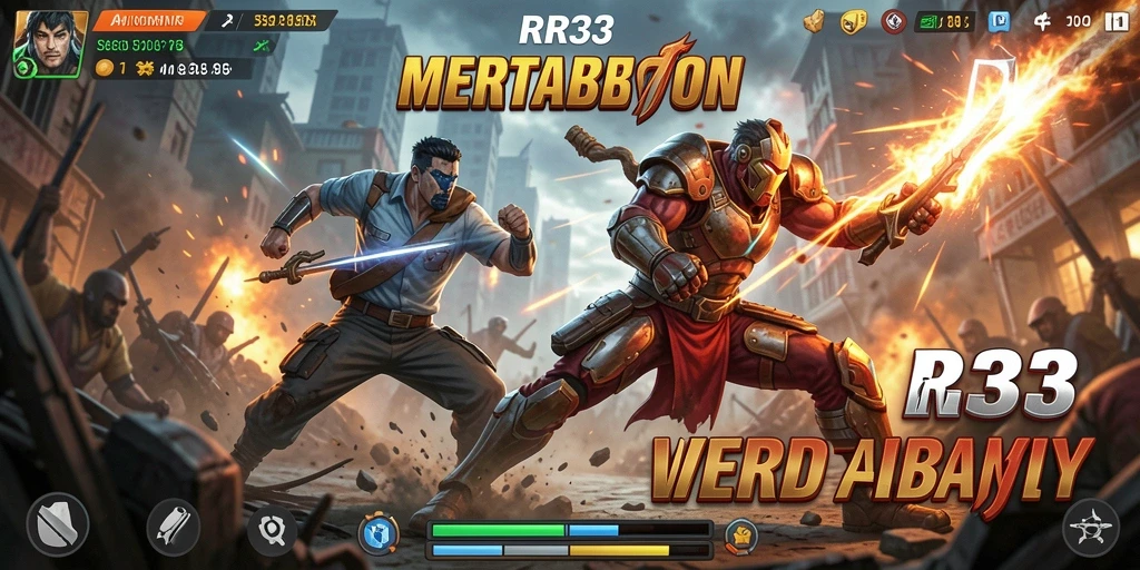 Tampilan aksi mendebarkan dalam gameplay RR33.