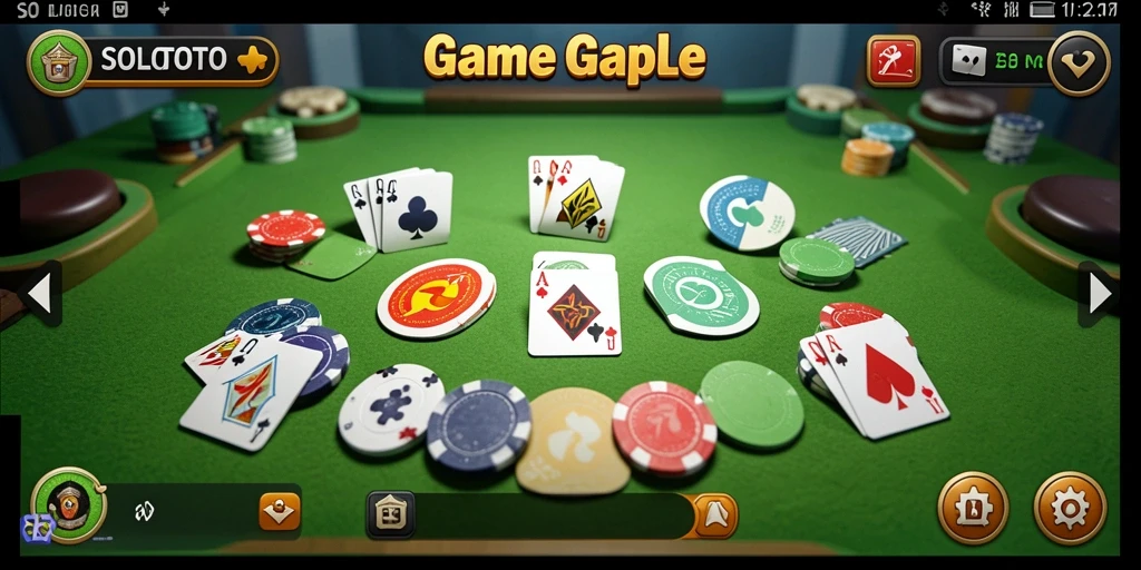 Tampilan menarik dari gameplay Gaple di SOLOTOTO.
