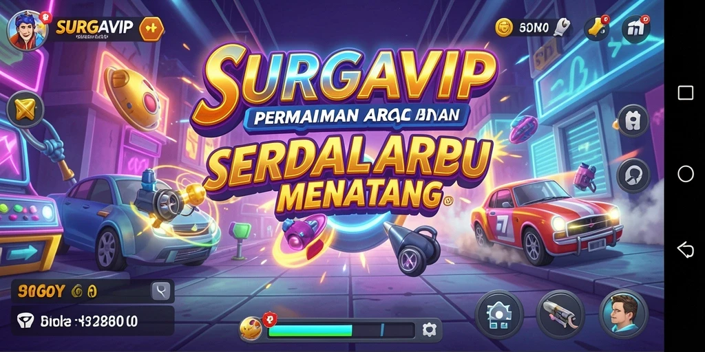 Screenshot SURGAVIP menunjukkan gameplay seru dan penuh tantangan di dalam game Arcade.