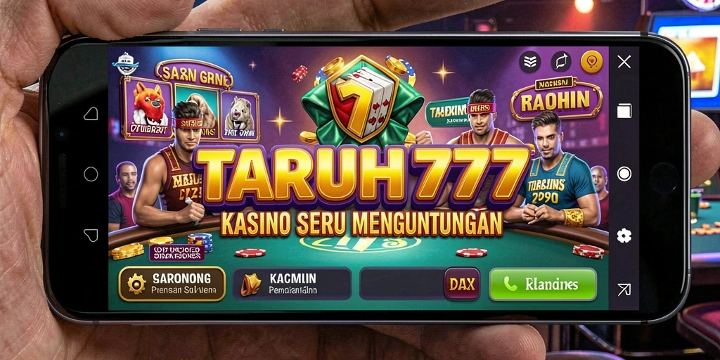 Screenshot gameplay TARUH777 menampilkan suasana kasino yang mengesankan.