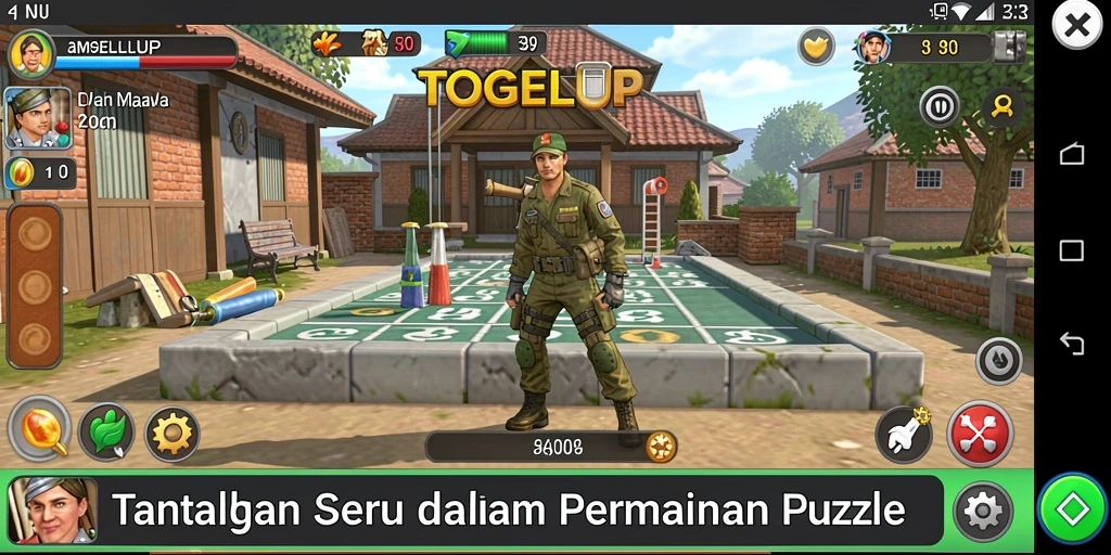 Tampilan gameplay TOGELUP yang menarik dan menantang.