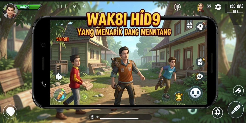 Tangkapan layar gameplay WAK89 menunjukkan interaksi karakter yang menarik.