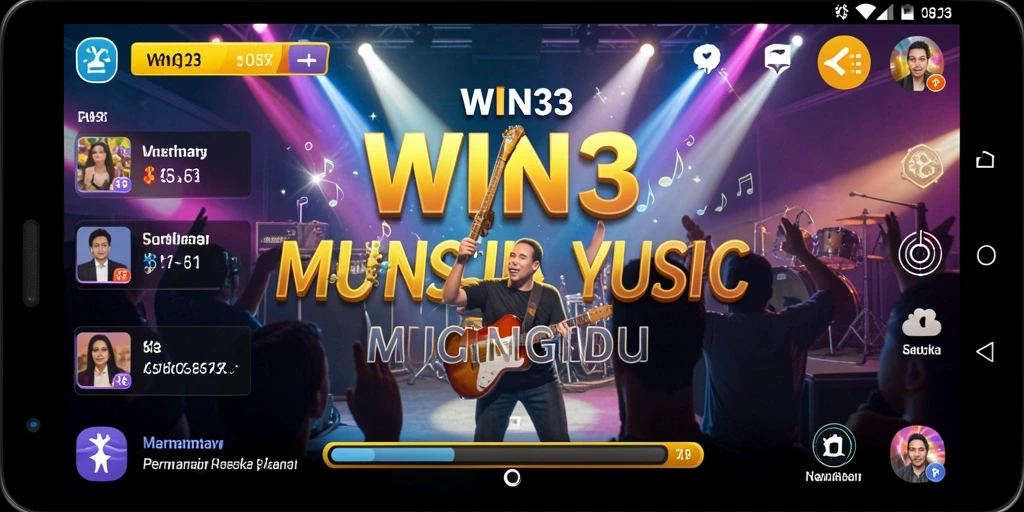 Tampilan gameplay WIN33 yang menarik dengan banyak pilihan lagu.