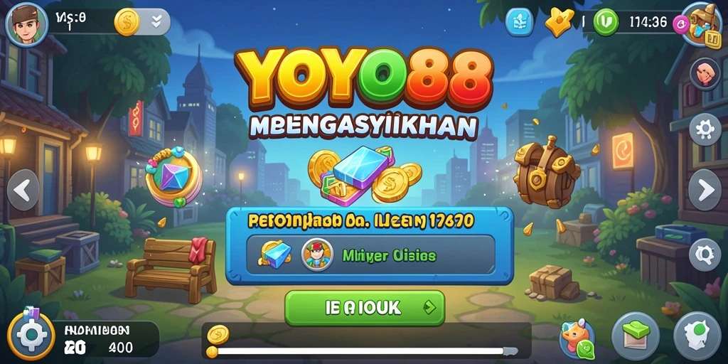 Screenshot gameplay YOYO88 yang menampilkan suasana santai dan menyenangkan.