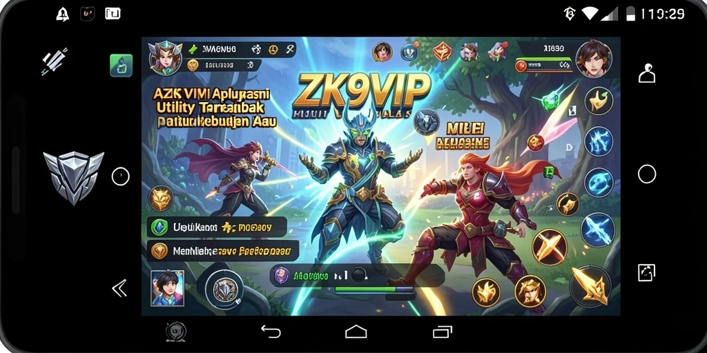 Tampilan utama aplikasi ZK9VIP dengan fitur Utility yang lengkap.